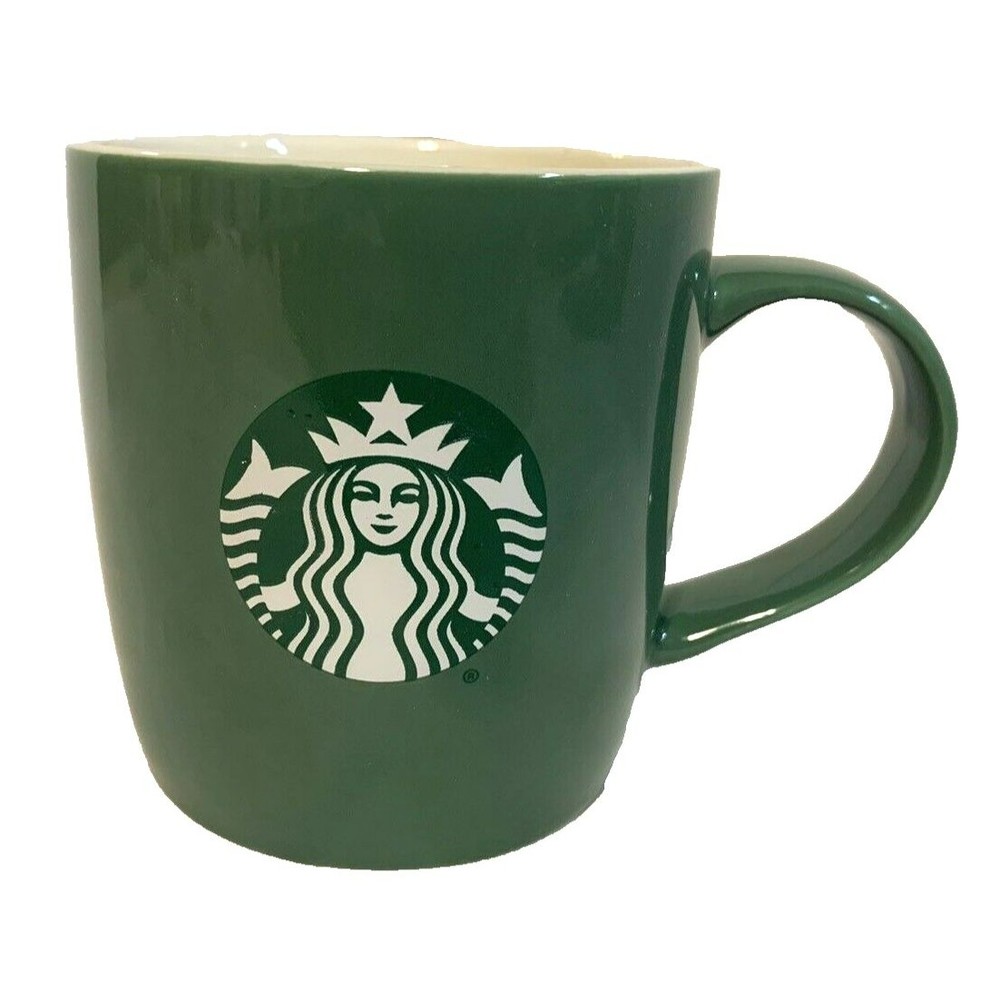Starbucks Coffee Mug Green Classic Siren Logo 11 Oz Christmas Holiday 2021
